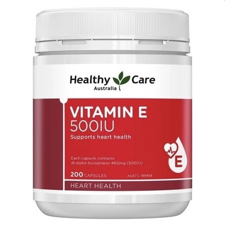Healthy Care Vitamin E 500IU 200 Capsules