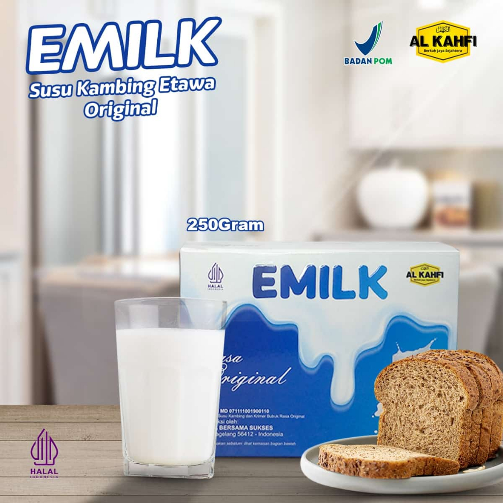 Jual EMILK Susu Kambing Etawa Bubuk Kemasan Isi 10 Sachet Menjaga ...