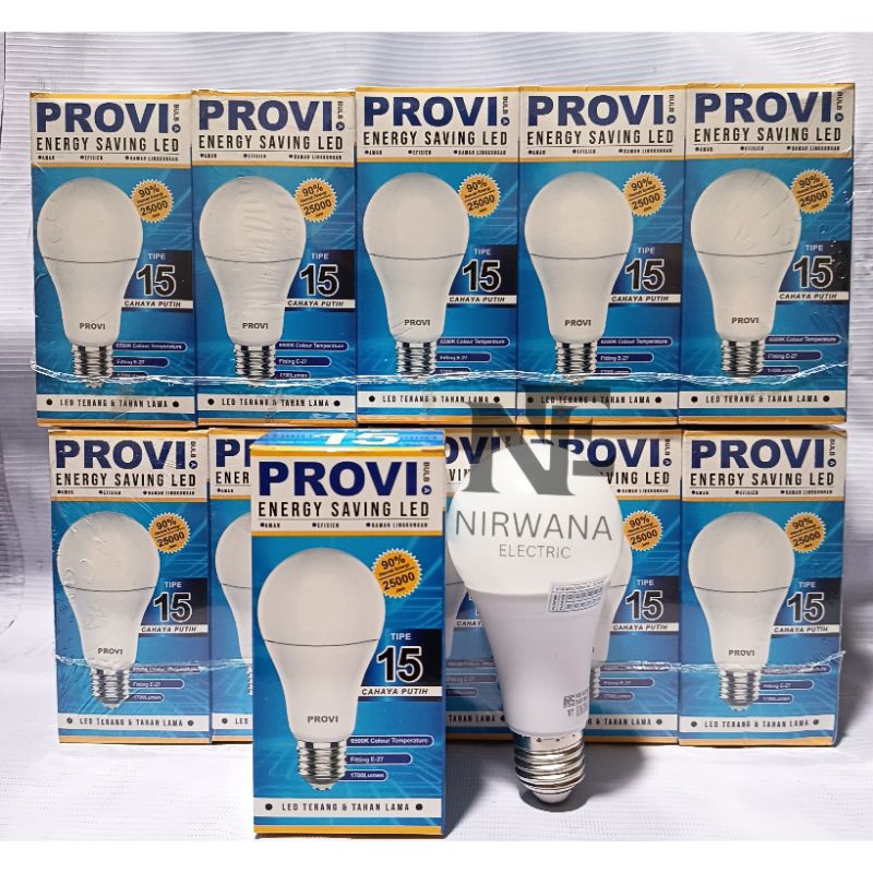 Jual Promo Paket 6 pcs Lampu led Provi 21watt / Lampu led tipe a bulb ...
