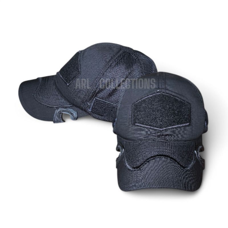 Jual topi tactical coak hitam polos cordura combinasi mess baseball ...