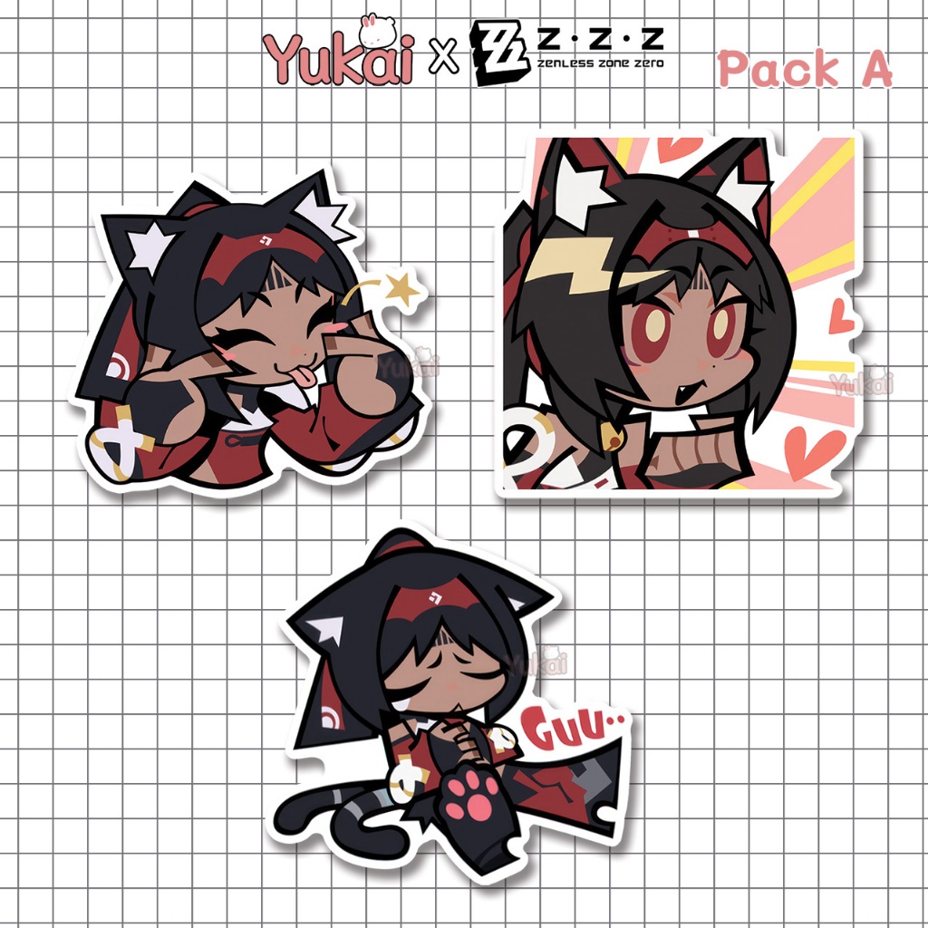 Jual Stiker Nekomata Zenless Zone Zero (ZZZ) Premium - Sticker Pack ...