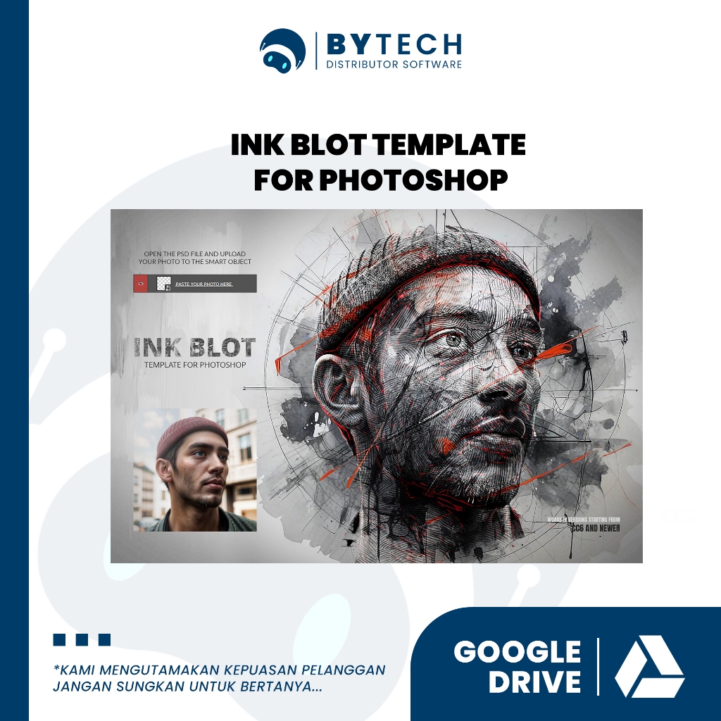 Jual INK BLOT TEMPLATE FOR PHOTOSHOP | PHOTOSHOP | Shopee Indonesia