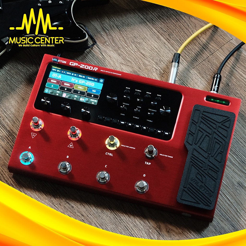 Jual Efek Gitar Elektrik Valeton GP200R GP-200 Red Multi Effect ...