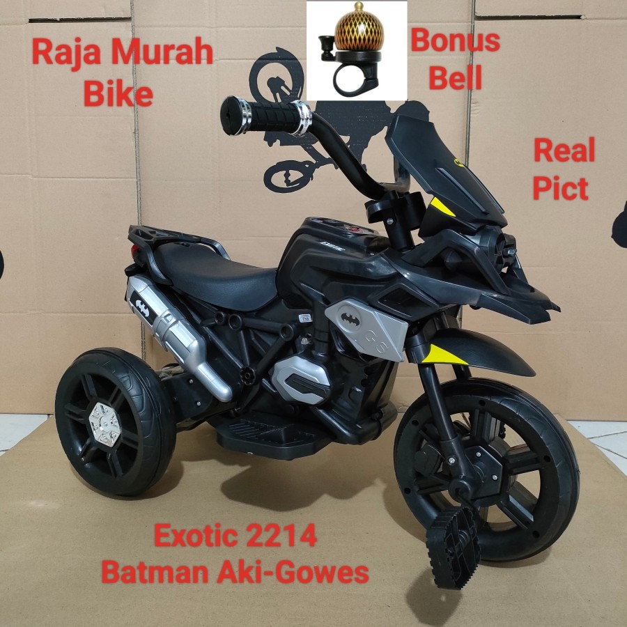 Motor Aki Dan Gowes Exotic EMT-2214 2 In 1 Double Fungsi Motor Aki Motor Gowes