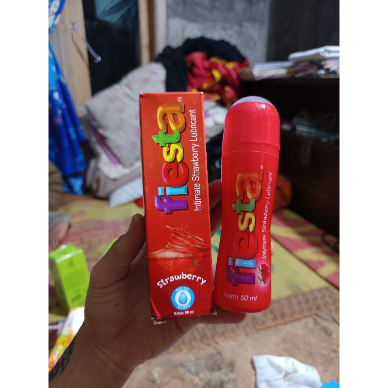 Jual fiesta intimate strawberry lubricant 50ml | Shopee Indonesia