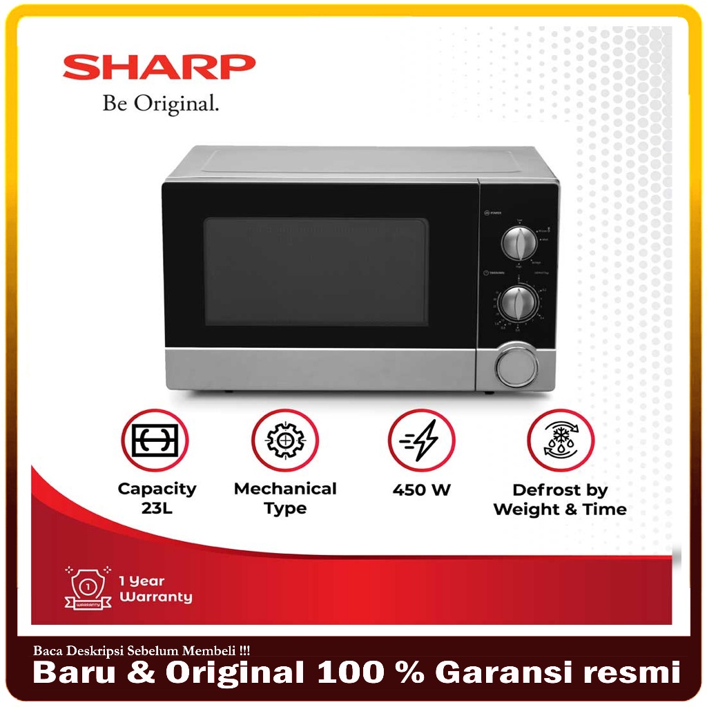 Jual Microwave SHARP R21DOSIN - 23L / SHARP R-21DO(S)IN Microwave Oven ...