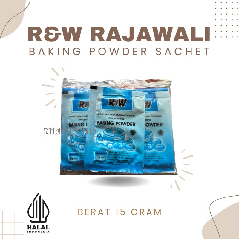Jual [ECER 1 PCS] R&W Rajawali Baking Powder 15gram dan Baking Soda ...