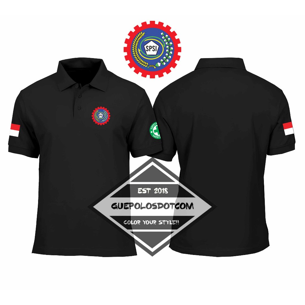 Jual POLOSHIRT BERKERAH LOGO SPSI - Baju Berkerah Spsi/Serikat Pekerja ...