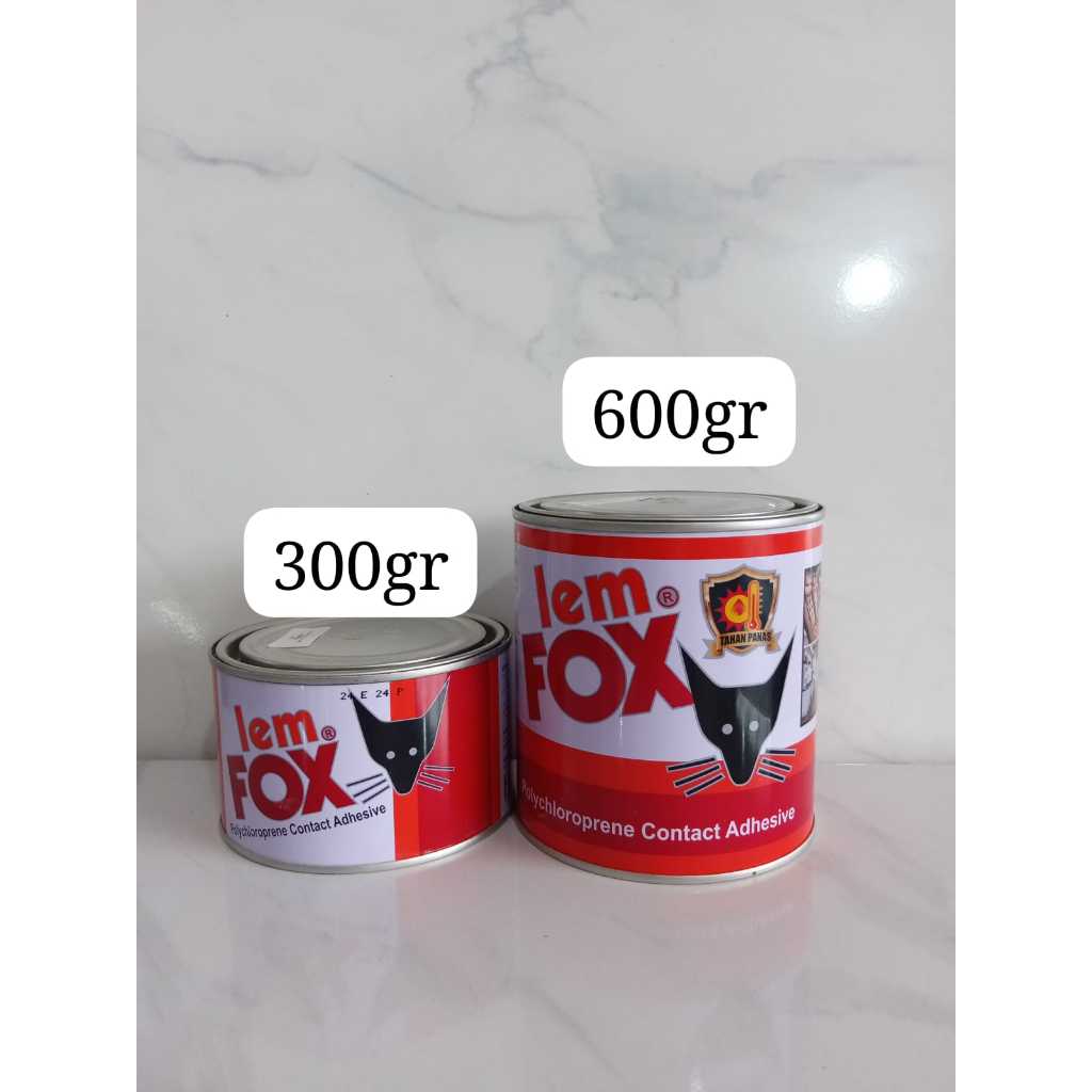 Jual Lem Fox Kuning 300gr 600gr / Lem Serbaguna / Lem kayu / Lem Kuning ...