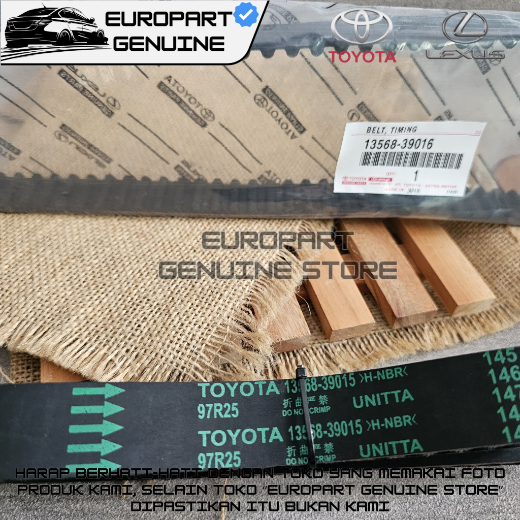 Jual TIMING BELT INNOVA FORTUNER HIACE HILUX PRADO 2KD 1KD ORI 13568 ...
