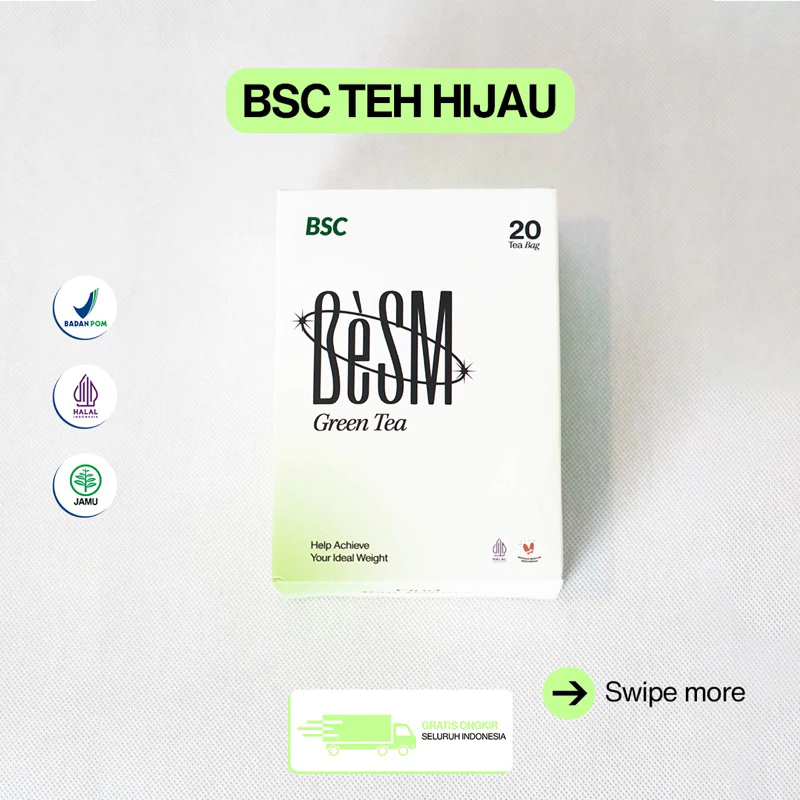 Jual BESM ORIGINAL - BeSM GREEN TEA 1 BOX ISI 20 SACHET - BeSM TEH ...