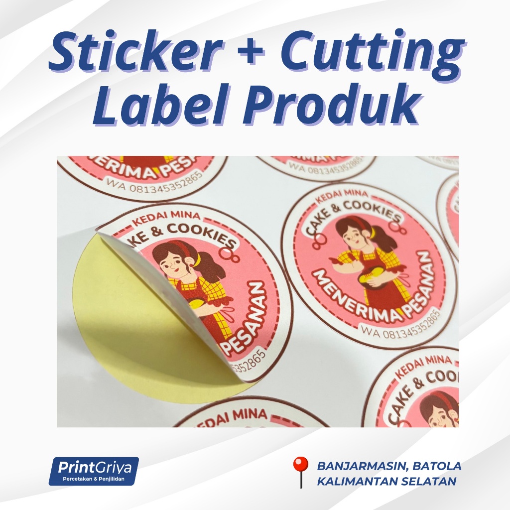 Jual [BANJARMASIN] CETAK STIKER STICKER CUTTING A3+ UNTUK KEMASAN LABEL ...