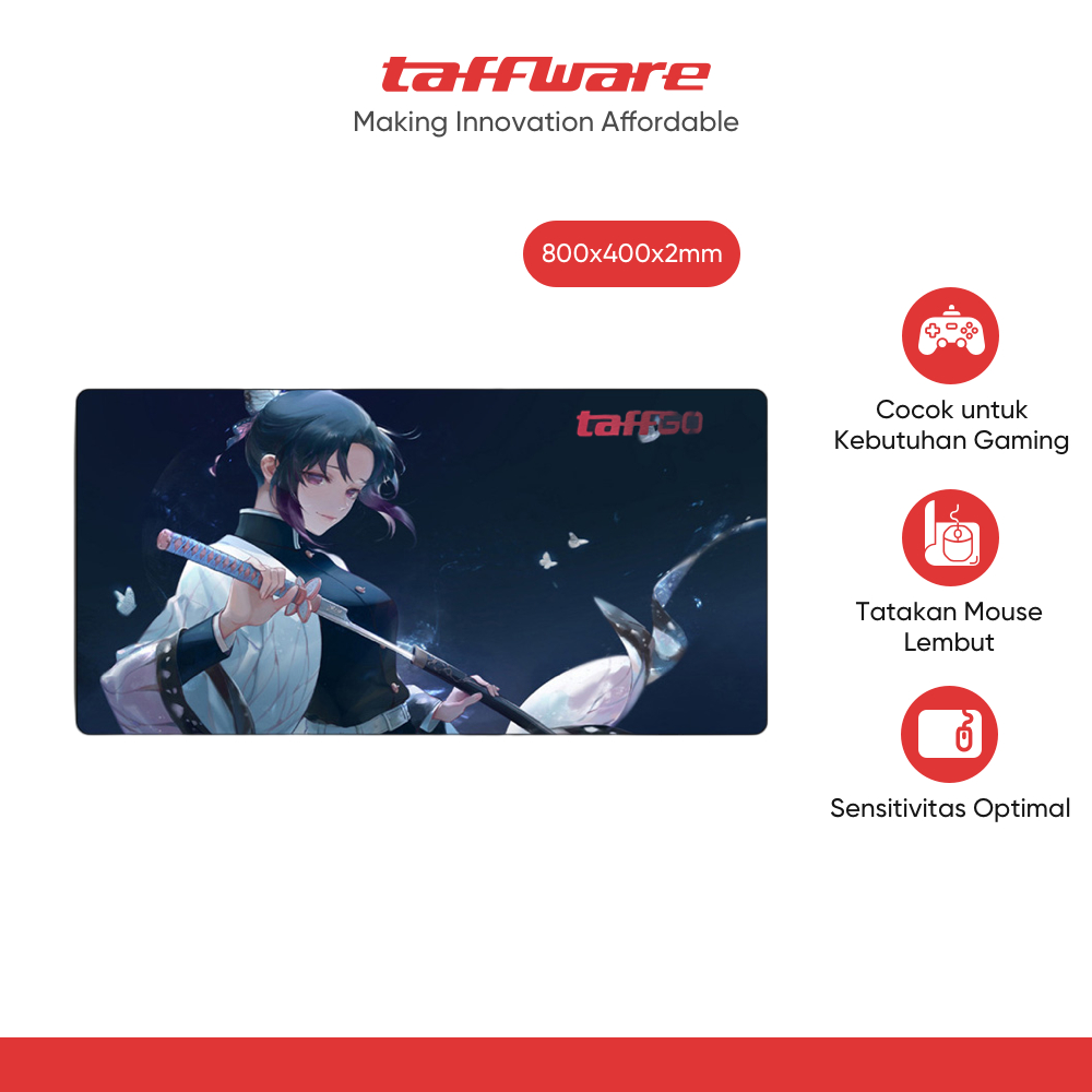 Jual TaffGO Gaming Mouse Pad XL Desk Mat 800x400x2mm - RO63 | Shopee ...