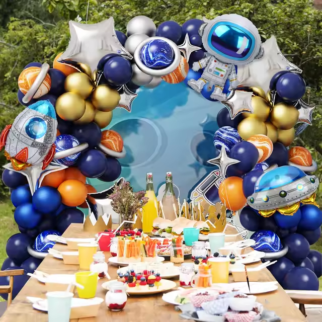 DINOSO 1set Balon Paket Dekorasi Tema Elegan /  Balon Paket Dekorasi Ulang Tahun / Karangan Bunga Balon Garland
