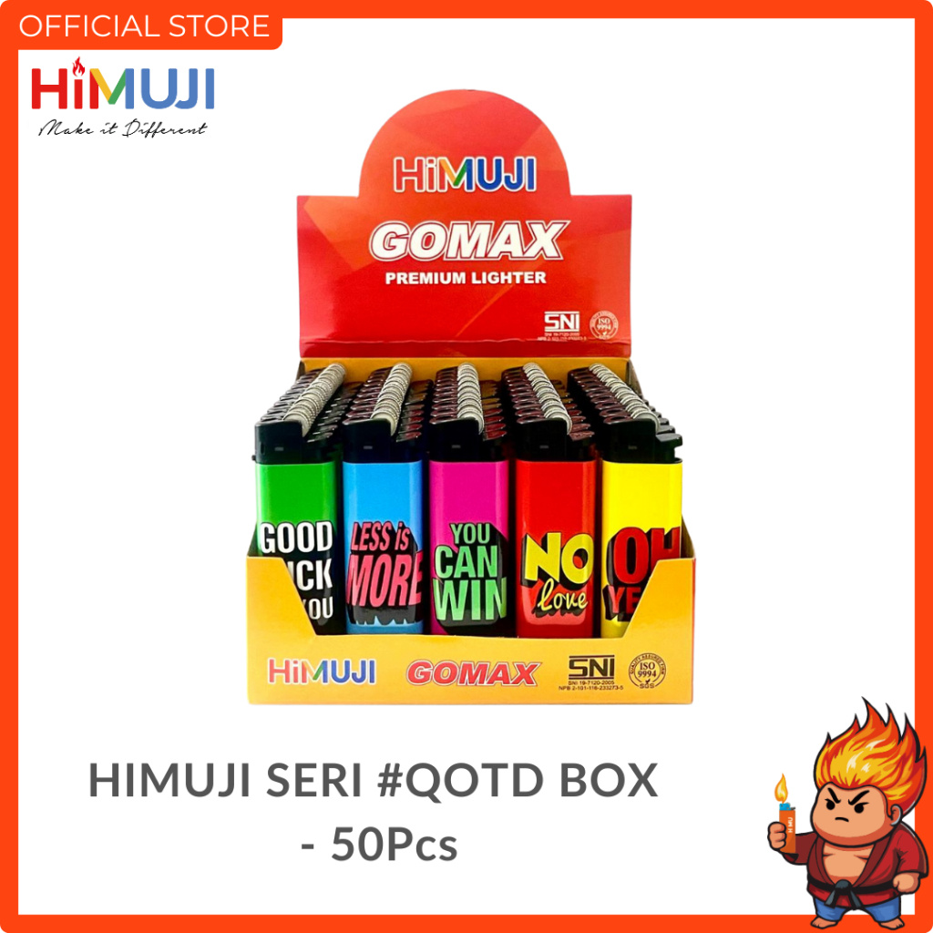 Jual Korek Api Himuji Seri #QOTD Box - 50Pcs | Shopee Indonesia