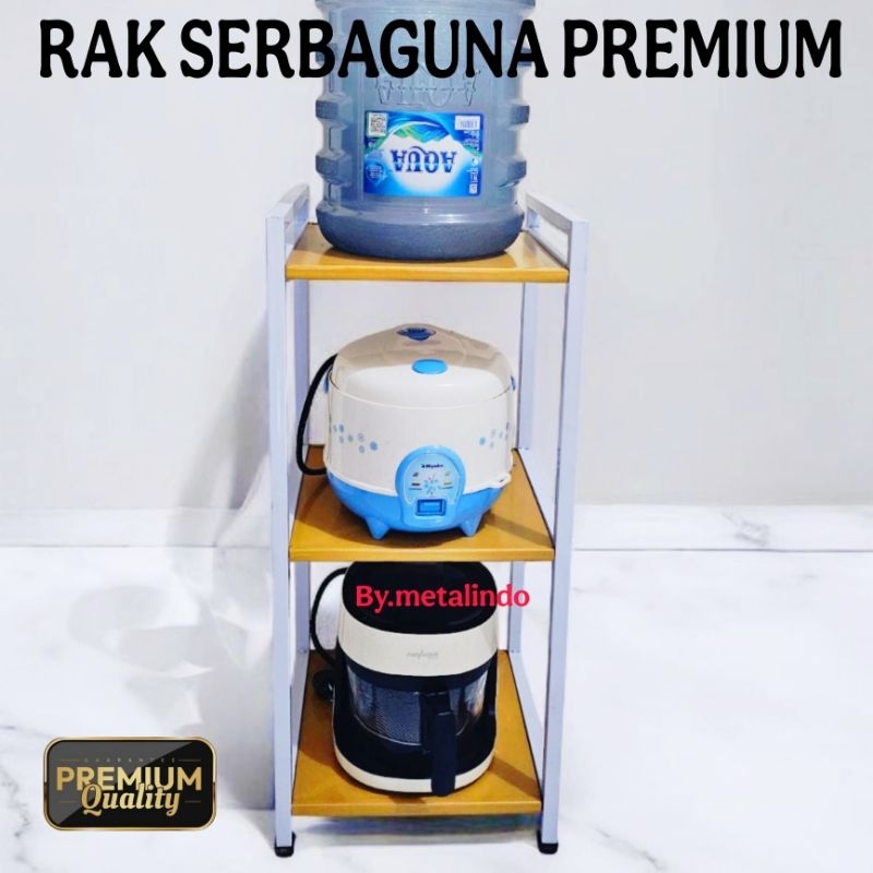 Jual Metalindo Rak Serbaguna Premium Rak Galon Meja Rice Cooker Besi ...