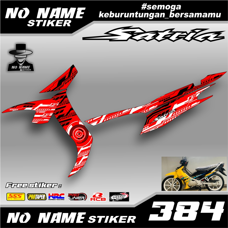 Jual Stiker striping Decal Semifullbody Suzuki Satria 120 R th 2004 ...