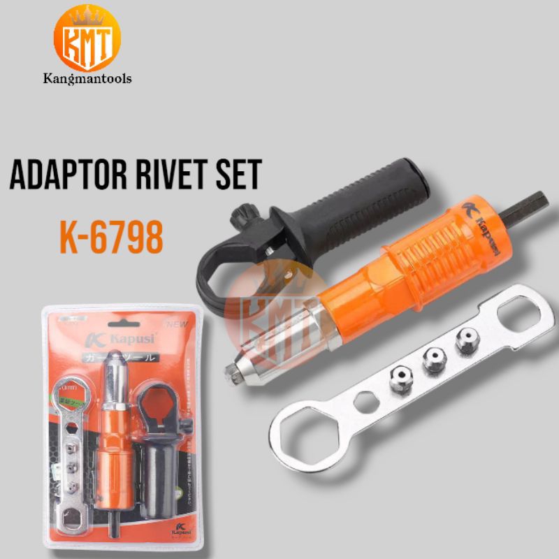 Jual Kapusi Adaptor Rivet Set Rivet Adaptor Set K-6798 | Shopee Indonesia