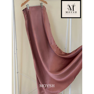 MOYSH Rok Slip Satin Mermaid Silk Skirt Baju Perempuan Lembut Maxi Soft High Quality Modis