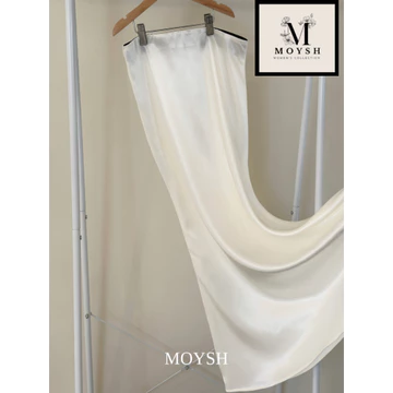 MOYSH Rok Slip Satin Mermaid Silk Skirt Baju Perempuan Lembut Maxi Soft High Quality Modis
