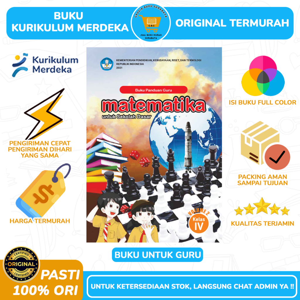 Jual Buku Panduan Guru Matematika Semester 2 Kelas 4 SD - Buku Paket ...