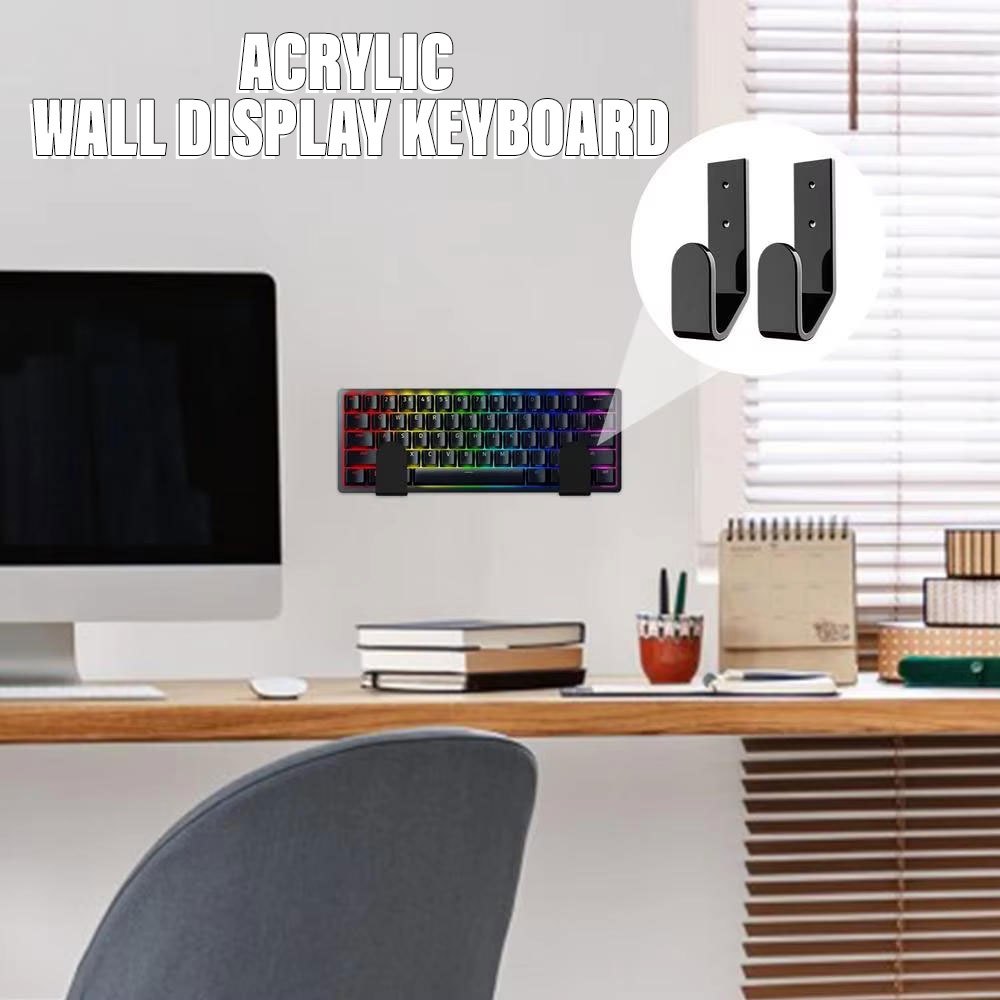 Jual Holder Gantung keyboard Akrilik Wall Mounted Holder Keyboard ...