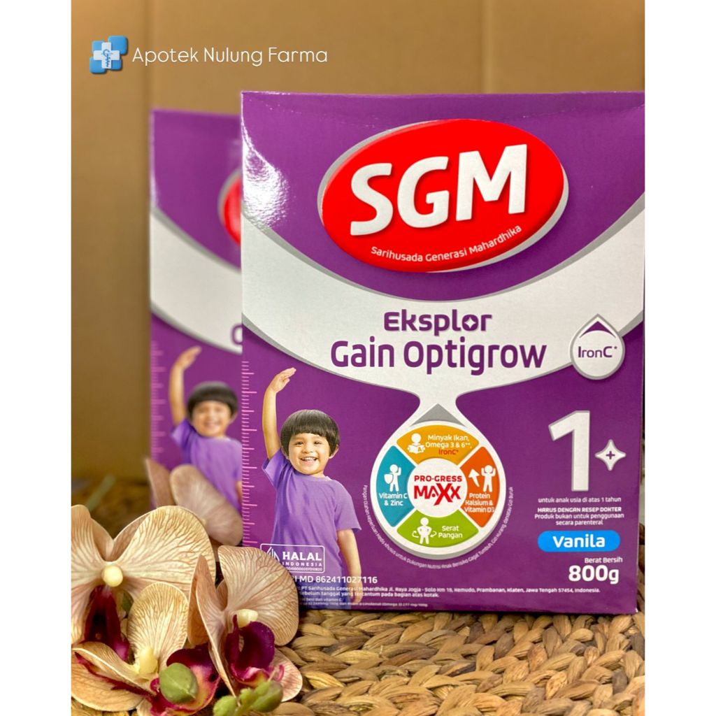 Jual EXP JUNI 27! SGM Eksplor Gain Optigrow Vanila 800gr SUSU PENAMBAH ...