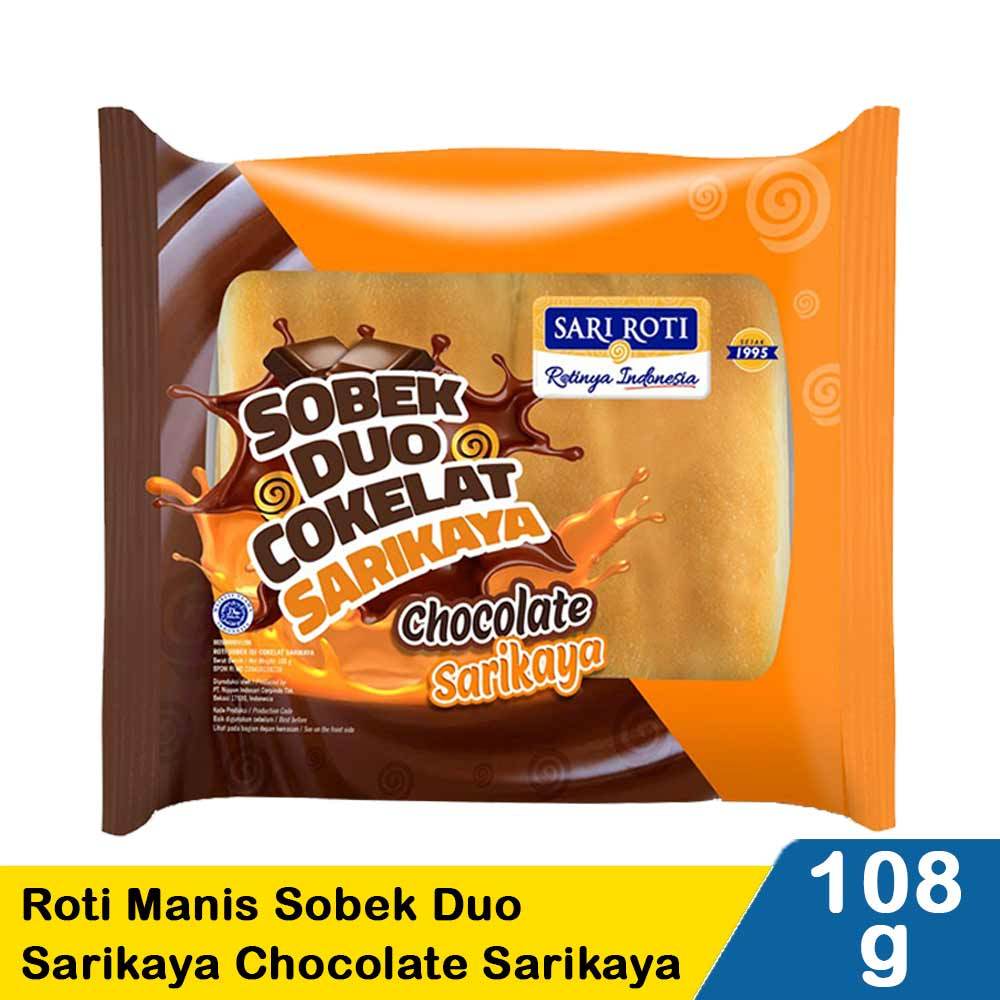 Jual Sari Roti Roti Manis Sobek Duo Cokelat Srikaya 108g – Manis ...