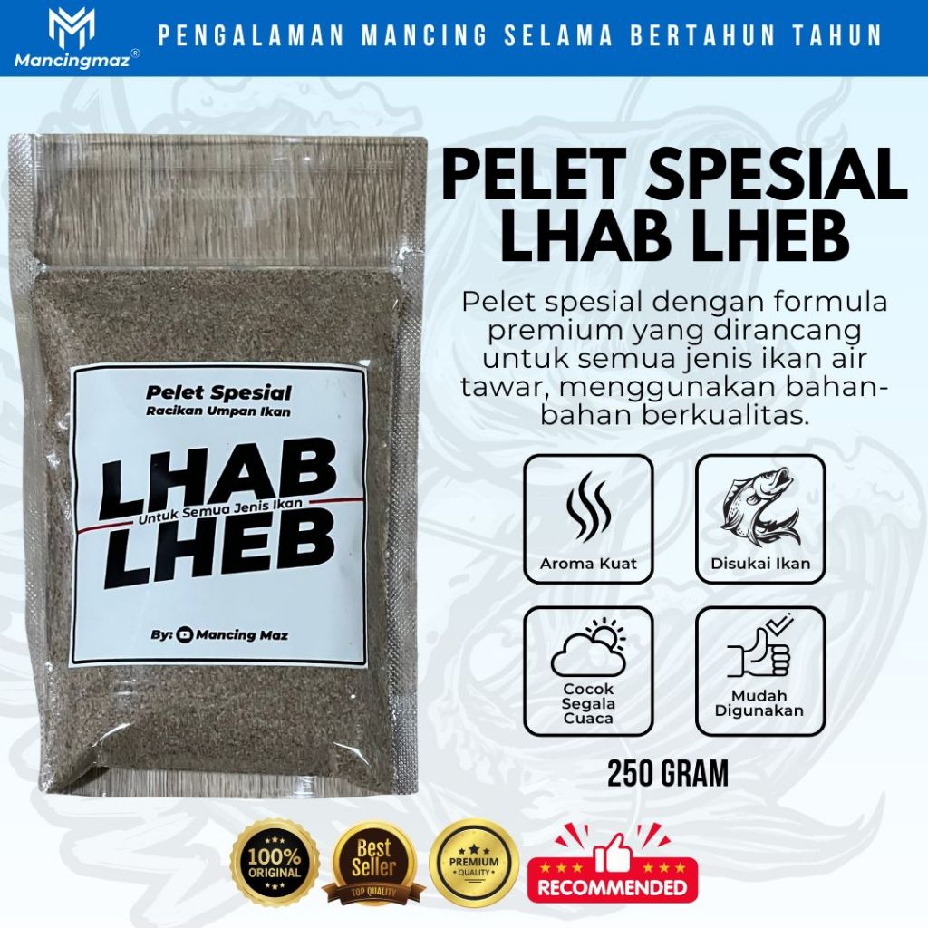 Jual Pelet Lhab Lheb 250g Pelet Spesial Racikan Umpan Ikan Untuk Semua ...