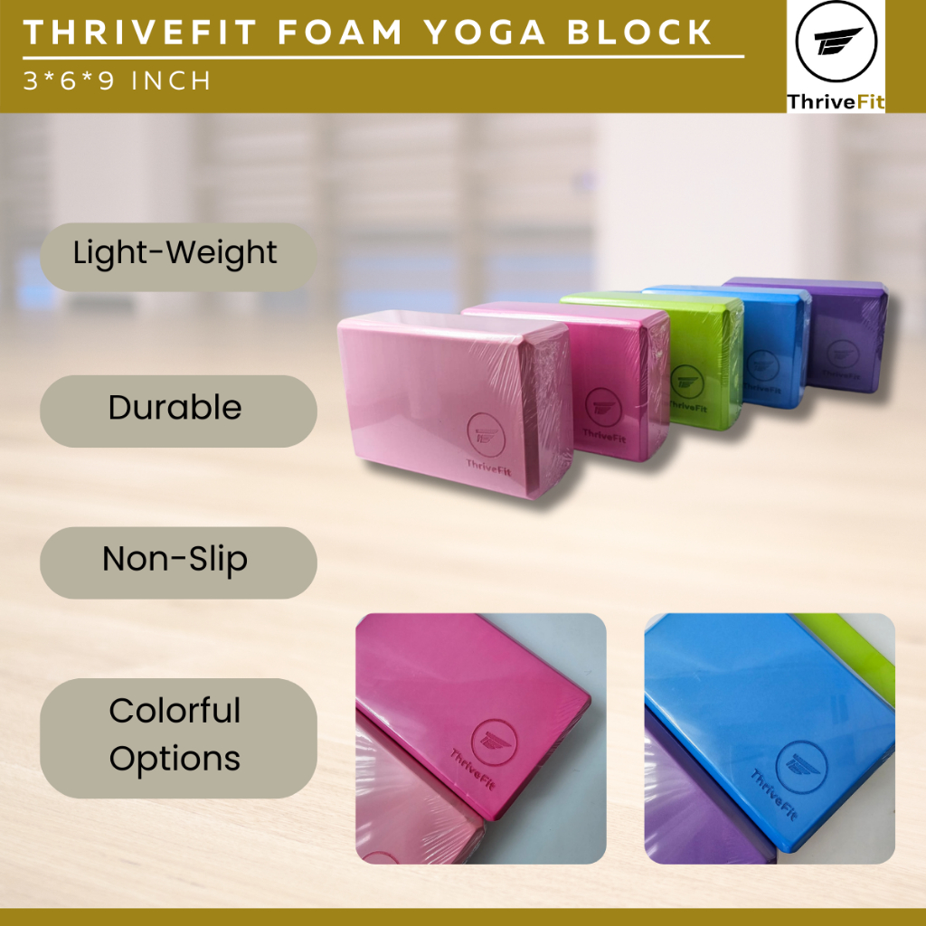 Jual THRIVEFIT Foam Yoga Block / Blok Yoga Busa | Shopee Indonesia