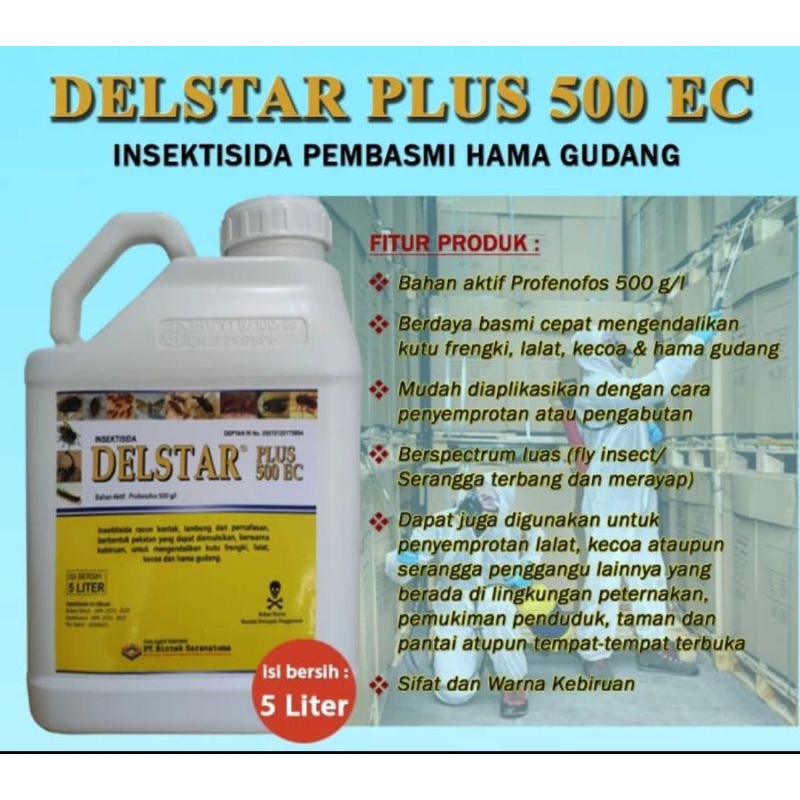 Jual DELSTAR PLUS 500 EC kemasan 5 liter Insektisida Hama Gudang ...