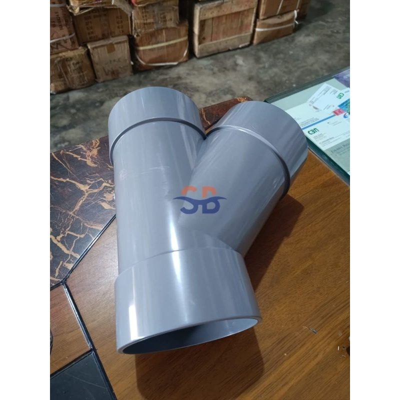 Jual Y Branch 45 derajat / fitting PVC / sambungan pipa / Y branch ...