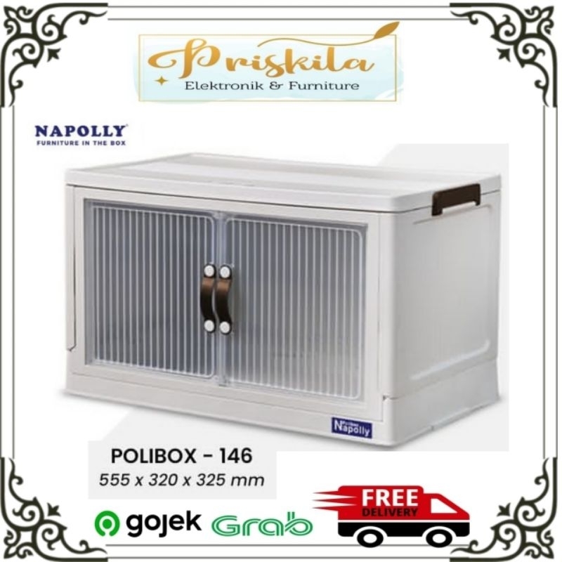 Jual container plastik box napolly / rak serbaguna / polibox furniture ...