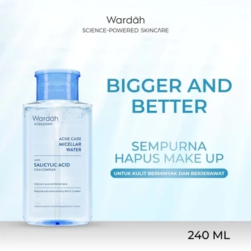 WARDAH Micellar Water All Series Perfect Bright Calm And Soothe Nature Daily Acnederm