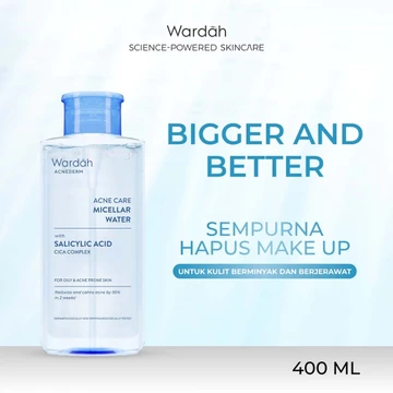 WARDAH Micellar Water All Series Perfect Bright Calm And Soothe Nature Daily Acnederm
