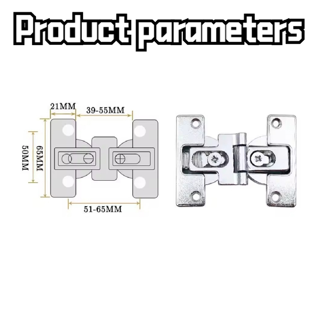 Jual Adjustable Engsel Pintu Garasi Lipat Folding Door Hinge Engsel ...
