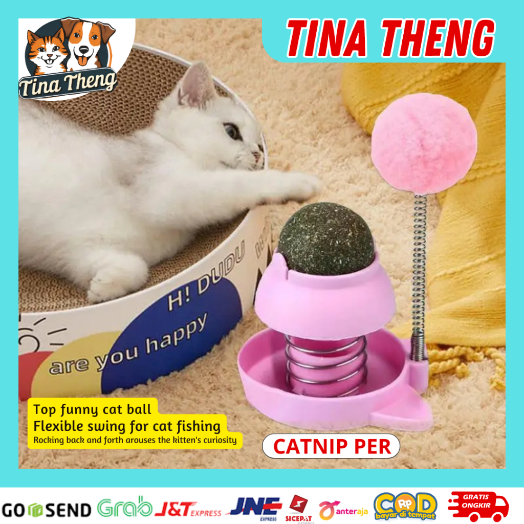 Jual TinaThengStore Catnip Kucing Anti Stress Ball Makanan Hewan ...