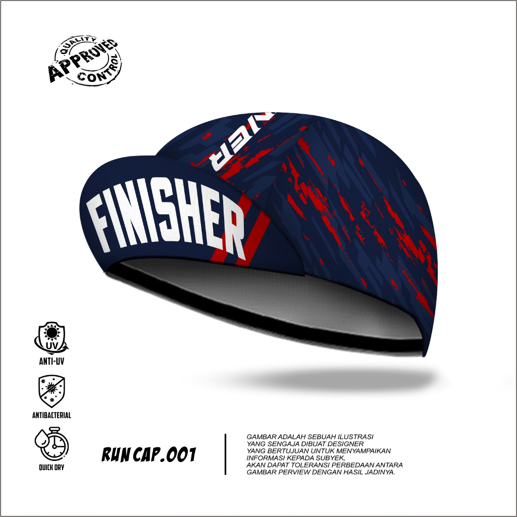 Jual Fullprint Running Cap - Topi Lari bahan Dri-FIT | Shopee Indonesia
