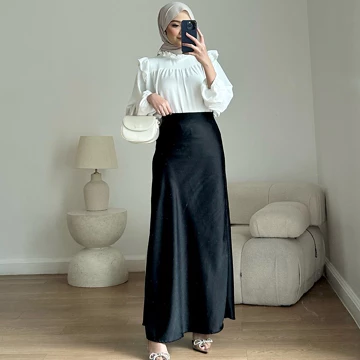Dezhaf Kiana Satin Skirt Rok Satin A Line