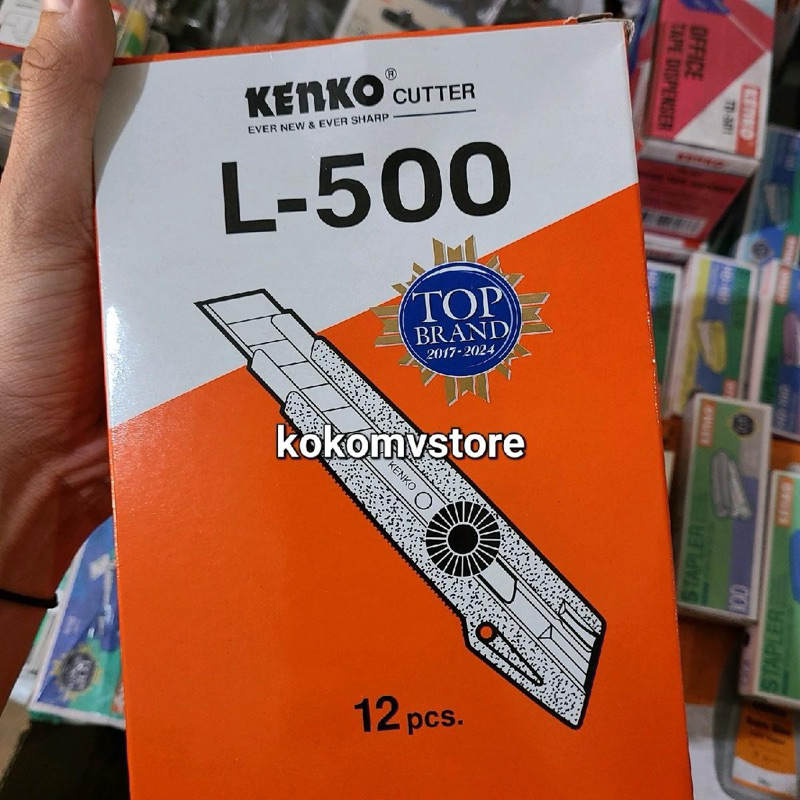 Jual cutter L-500 KENKO per lusin (12pcs) | Shopee Indonesia