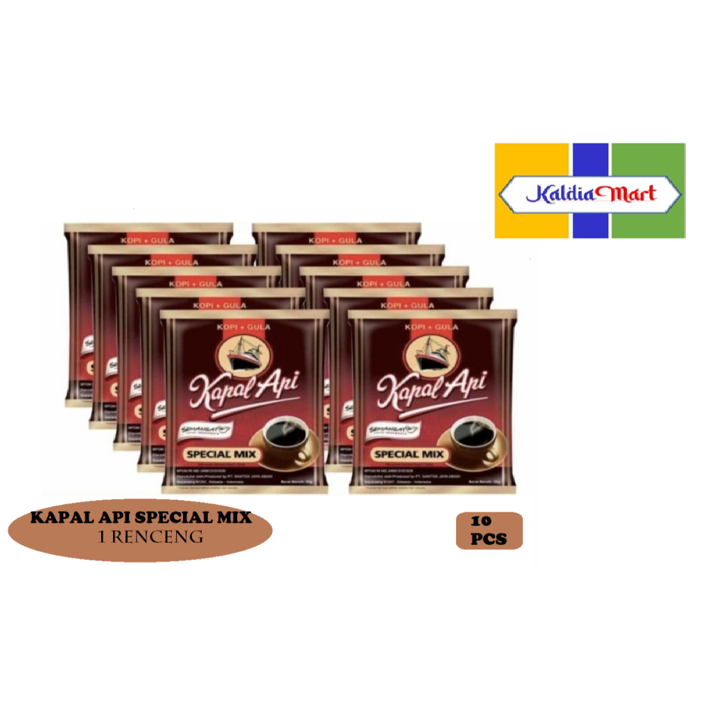 Jual Kopi Kapal Api Special Mix 23gr 1 renceng (10pcs) | Shopee Indonesia