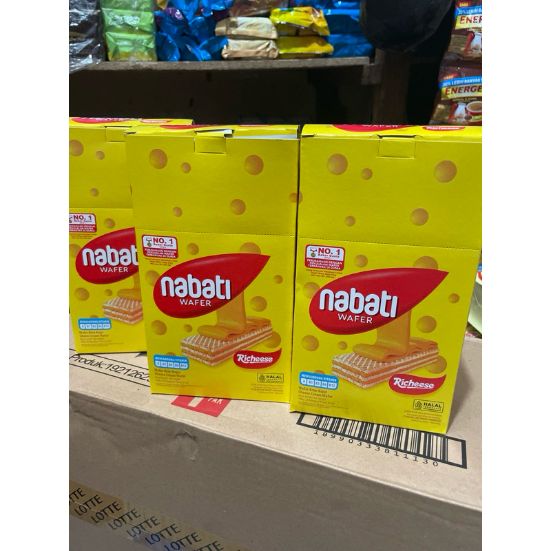 Jual Richeese Nabati Wafer 1 box isi 20pcs | Shopee Indonesia