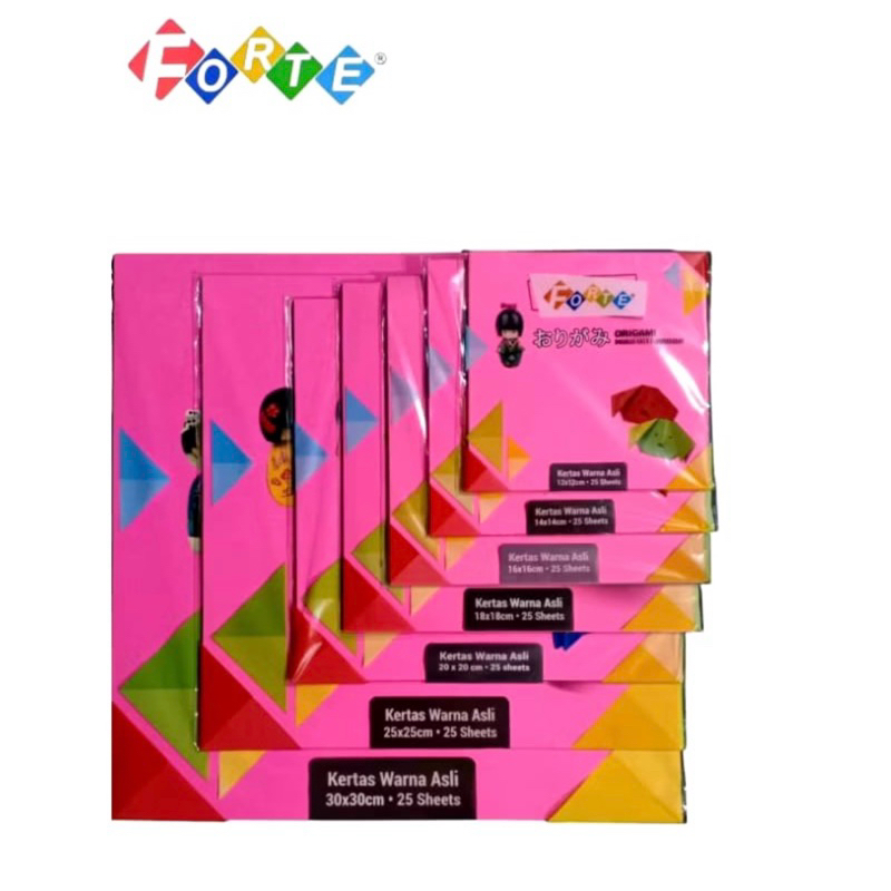 Jual Forte Origami paper / kertas lipat origami forte | Shopee Indonesia