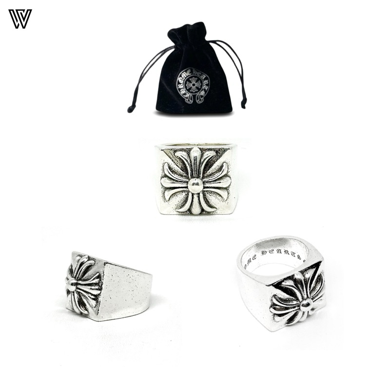 Jual Chrome Hearts Pyramid Plus Ring | Shopee Indonesia