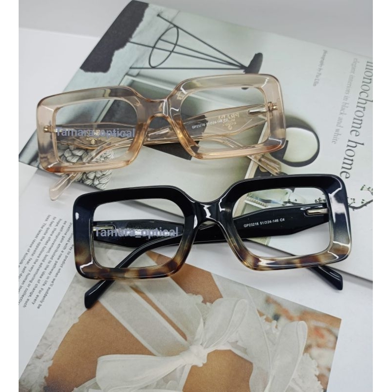Jual KACAMATA KOTAK BISA MINUS DAN CYL FRAME /23216 | Shopee Indonesia