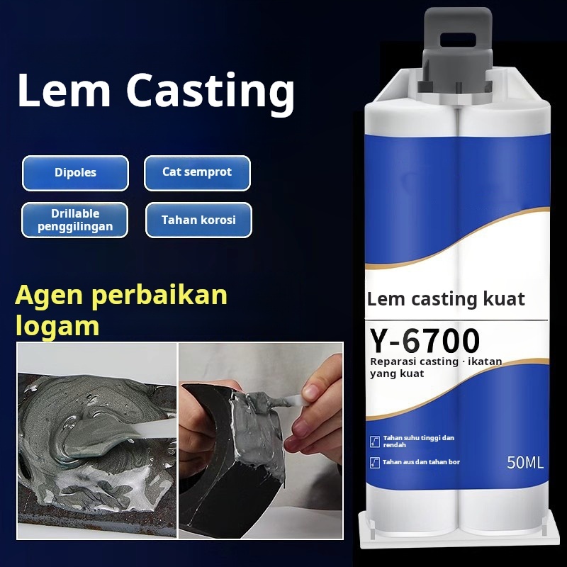 Jual Lem kastor, lem las, lem las, bahan reparasi logam, lem AB tahan ...