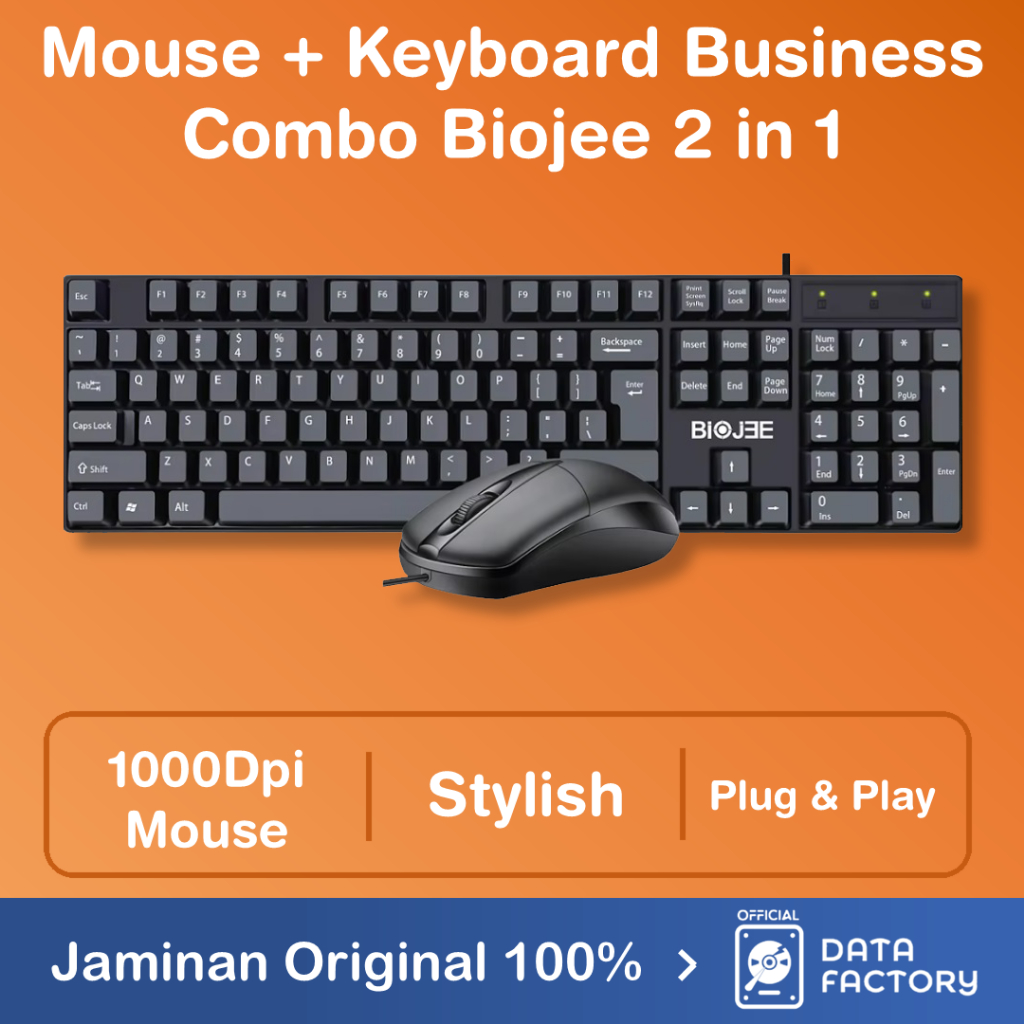 Jual Keyboard + Mouse T18 Biojee Business Multimedia Combo Bundle ...