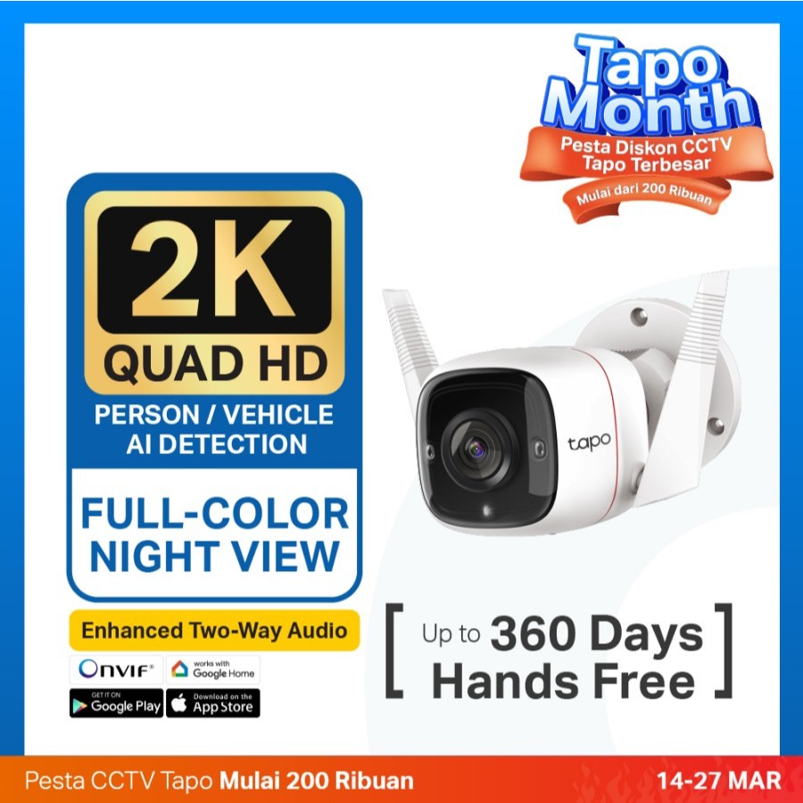Jual TP-LINK Tapo C320WS Outdoor Security Wi-Fi Camera TPLINK TP LINK ...