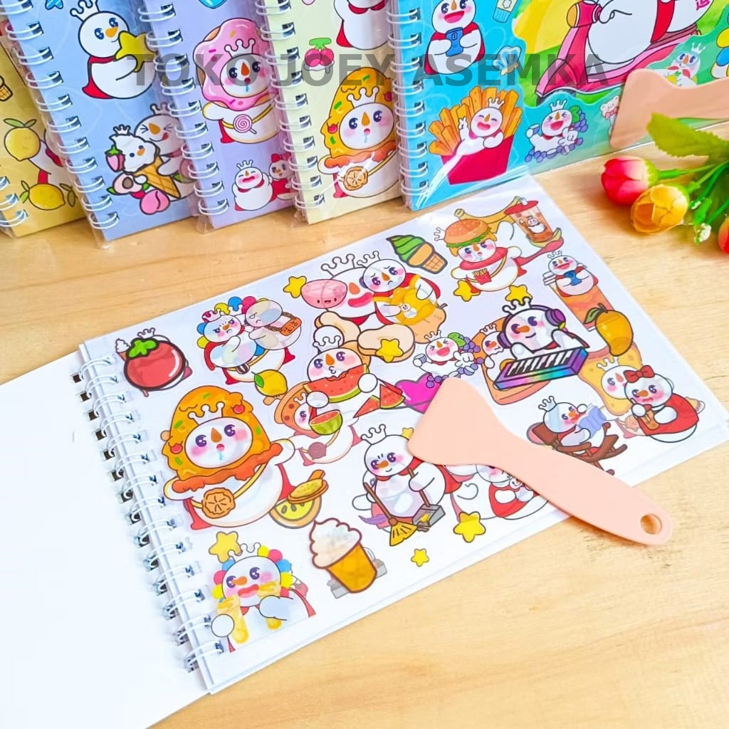 Jual STICKER MIXUE FREE SPATULA BUKU SPIRAL DIY CRAFT SCRAP BOOK ...