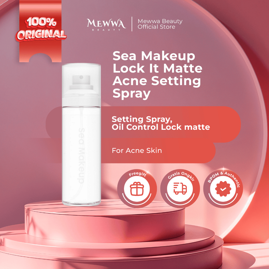 Jual ( FREE ONGKIR ) Sea Makeup Lock It Matte Acne Setting Spray 100ml ...
